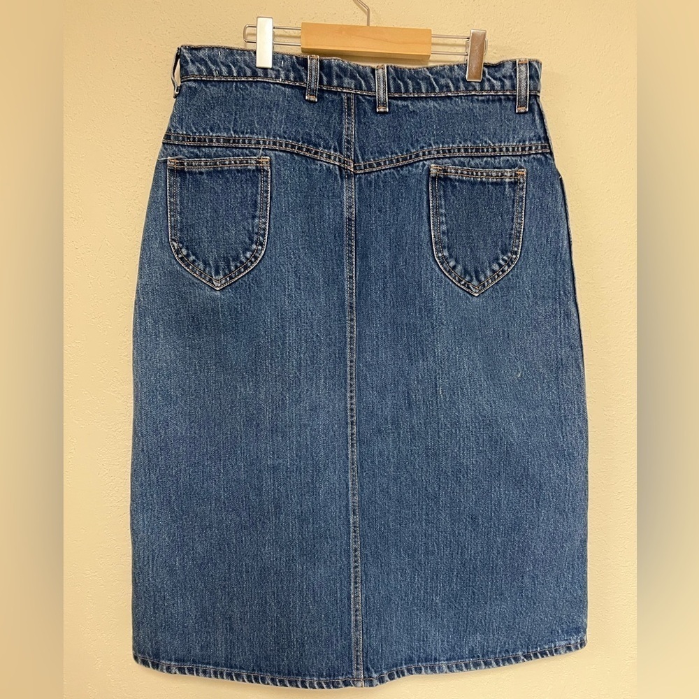 Classic Denim Skirt Hunt Club Vintage Split front skirt Unsized READ